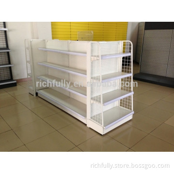 Hot sale Pharmacy shelves, Medicine rack, pharmacy display rack with punched back panel